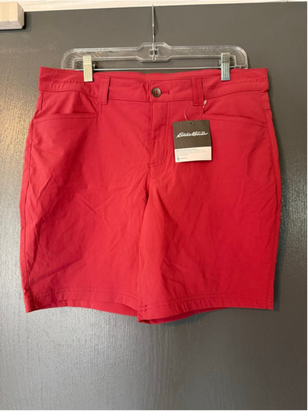 Women's Eddie Bauer Red Bermuda Shorts Size 10